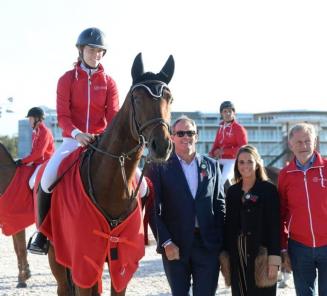 West-Vlaamse gefokte BWP paarden in de prijzen op het prestigieus concours CSI5*Waregem